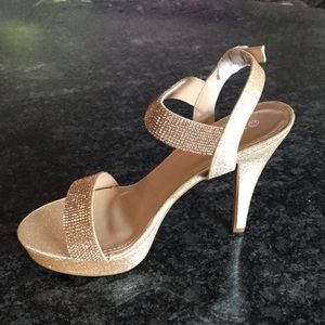 Champagne high heels